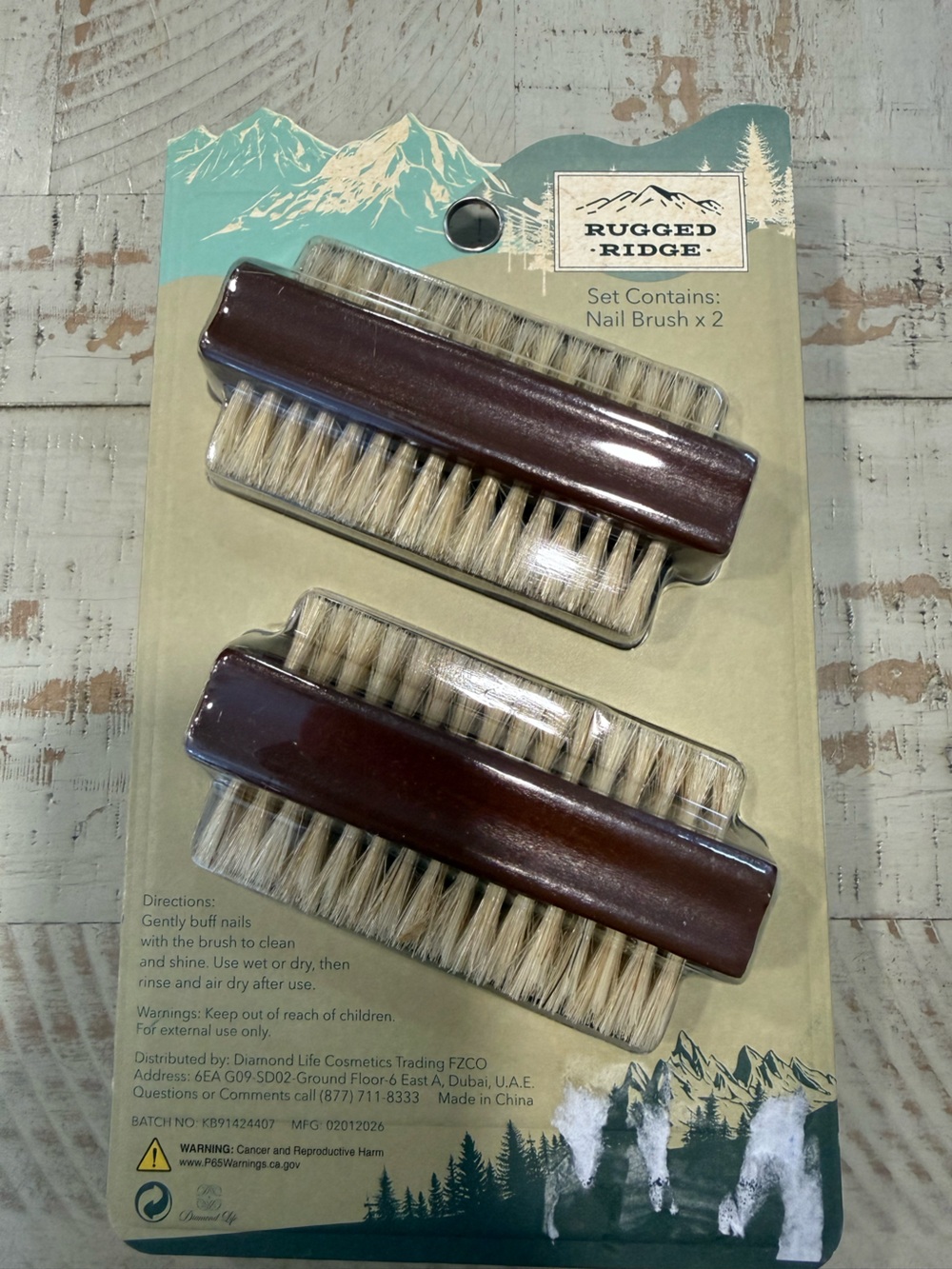 NWT Rugged Ridge Nail Brush Duo - Picture 2 of 2